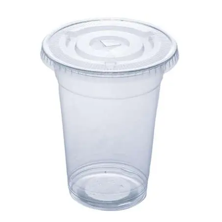 Vaso PET-TAPA plana 16Oz